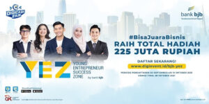 Sebagai komitmen dalam merangsang dan mendukung pertumbuhan pengusaha muda, bank bjb menggelar kompetisi bisnis dengan tajuk Road To bjb YEZ (Young Entrepreneur Success Zone). YEZ adalah sebuah program untuk scale up bisnis yang mengajak para pebisnis untuk mengikuti seleksi dan mempresentasikan konsep usahanya di depan para juri yang berkompeten di bidangnya. Pemenangnya akan mendapatkan investasi dari bank bjb untuk modal usahanya dengan nilai total hadiah sebesar Rp225 juta.