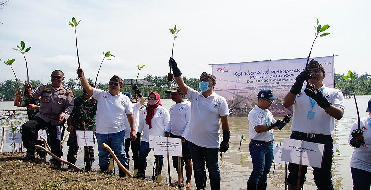 bank bjb mendukung gerakan Anti Pencucian Uang dan Pencegahan Pendanaan Terorisme (APU PPT) demi mewujudkan sistem keuangan yang kuat, berintegritas dan berkelanjutan. Dalam rangka 2 Dekade Gerakan APU PPT Indonesia, bank bjb kolaboraksi penanaman 2061 pohon Mangrove dari 10.000 pohon Mangrove pada tahun 2022 ini. Acara tersebut dihadiri Direktur Kepatuhan bank bjb Cecep Trisna, Kepala Pusat Pelaporan dan Analisis Transaksi Keuangan (PPATK) Ivan Yustiavandana, Pejabat Pemprov Jabar, Bupati Pangandaran Jeje Wiradinata, Kepala Kantor Regional 2 Otoritas Jasa Keuangan (OJK) Jawa Barat Indarto Budiwitono, Kepala Perwakilan Bank Indonesia Provinsi Jawa Barat Herawanto, serta pejabat terkait lainnya. Kegiatan ini mendapat dukung penuh dari Gubernur Jawa Barat Ridwan Kamil. Menurutnya, kegiatan penanaman pohon Mangrove merupakan salah satu upaya untuk membangun kesadaran masyarakat lebih aktif menanam pohon dan merawatnya.